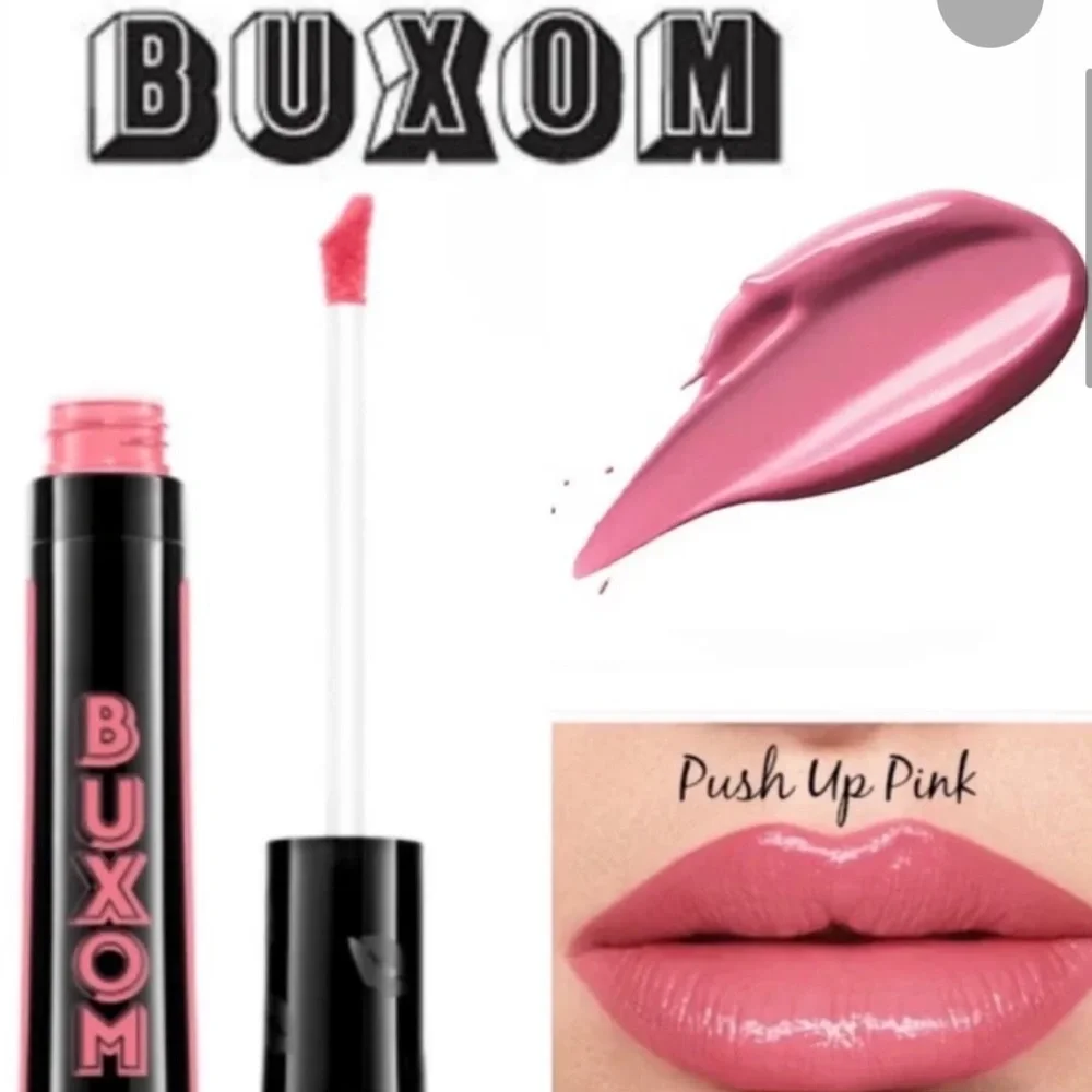 Buxom Va Va Plump Shiny Liquid Lipstick in Push up Pink plumps, shines = pretty!